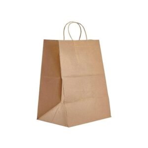 12″ x 9″ x 15.75″ Kraft Twisted Handle Paper Bags