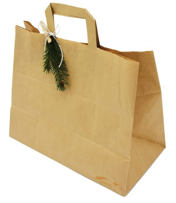 Paper Shopping Bags With Flat Handle