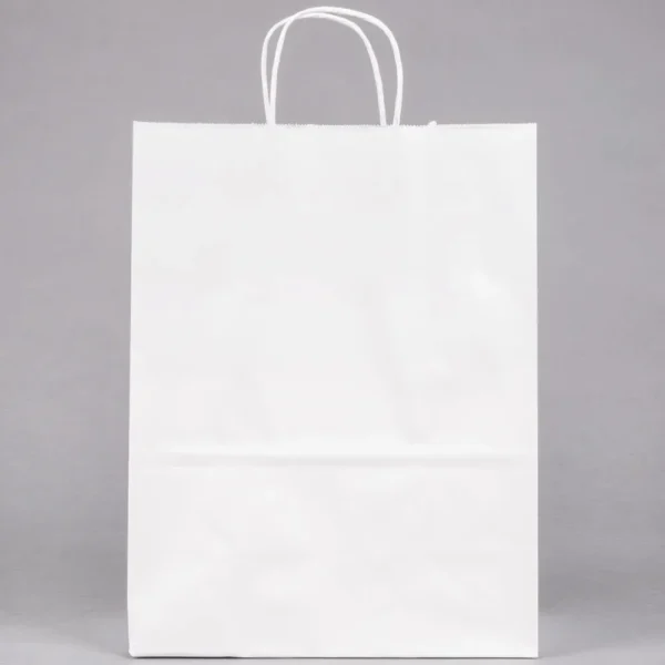 White Twisted Handle Paper Bag